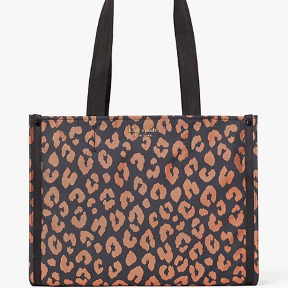 Kate Spade the little better sam leopard medium tote